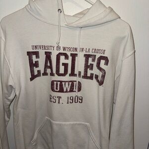 UWL Eagles White Hoodie